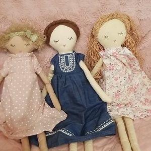 Anthropologie Rag Dolls